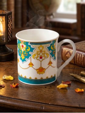 Royal Filigree Porcelain Mug With Gift Box